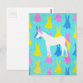 Carte Postale Bunny Unicorn (Devant / Derrière)