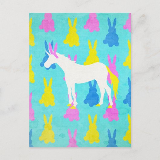 Carte Postale Bunny Unicorn (Devant)