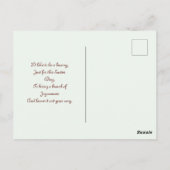 Carte Postale Bunny vintage de Pâques avec oeufs (Dos)