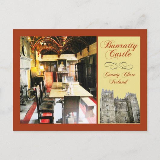 Carte Postale Bunratty Castle, Comté de Clare, Irlande (Devant)