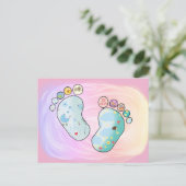 Carte Postale Bunte Babyfüsse (Debout devant)