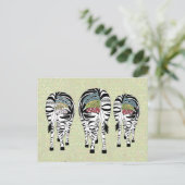 Carte Postale bunte Zebras (Debout devant)