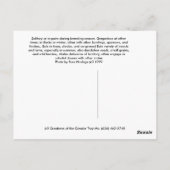 Carte Postale Bunting Indigo (Dos)