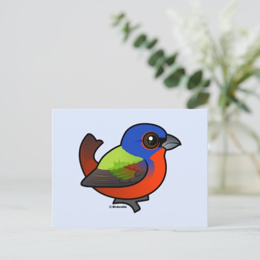 Carte Postale Bunting peint (Debout devant)