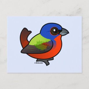 Carte Postale Bunting peint