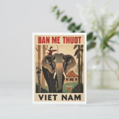 Carte Postale Buon Ma Thuot Elephant Viet Nam Travel (Debout devant)