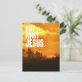 CARTE POSTALE BUR PREMIER JÉSUS NATURE MATIN LEVER (Debout devant)