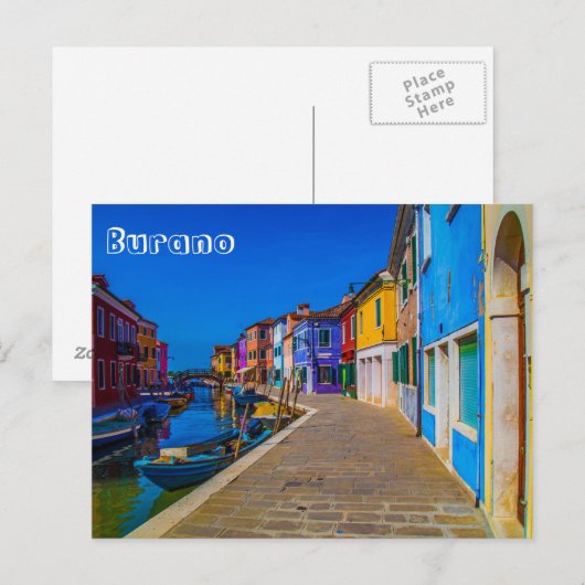 Carte postale Burano (Devant / Derrière)