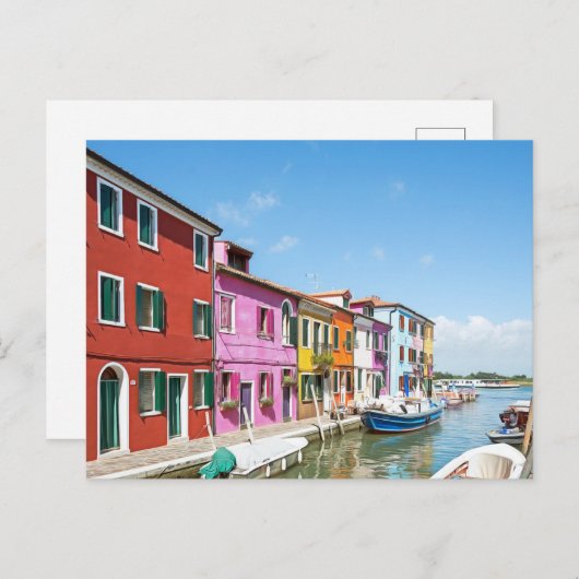 Carte Postale Burano. #6. (Devant / Derrière)
