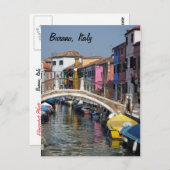 Carte postale Burano Bridge (Devant / Derrière)