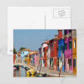 Carte Postale Burano coloré (Devant / Derrière)