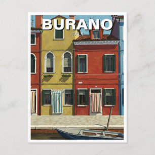 Carte Postale Burano Italie