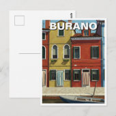 Carte Postale Burano Italie (Devant / Derrière)
