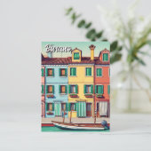 Carte Postale Burano Italie (Debout devant)