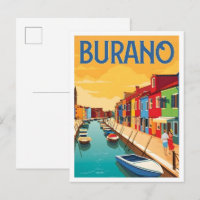 Burano Italie Art Vintage Voyage