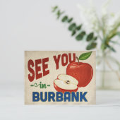 Carte Postale Burbank California Apple - Vintage voyage (Debout devant)