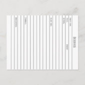 Carte Postale Burdock Materia Medica Herbal Plante Study Card (Dos)