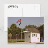 Carte Postale Bureau de poste le plus petit des États-Unis, Ocho (Devant / Derrière)