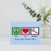 Carte Postale Bureau Dentiste personnalisé (Debout devant)