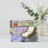 Carte Postale Bureau des médecins (Debout devant)