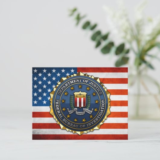 Carte Postale Bureau fédéral d'enquête (Debout devant)