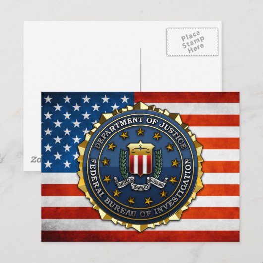 Carte Postale Bureau fédéral d'enquête (Devant / Derrière)