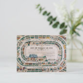 Carte Postale Bureau pour un jeu ferroviaire, 1850 (Debout devant)