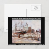 Carte Postale Bureaux du quai de Canning Graving Dock. (Devant / Derrière)