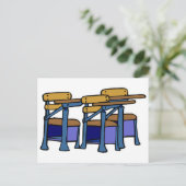 Carte Postale Bureaux pour étudiants (Debout devant)