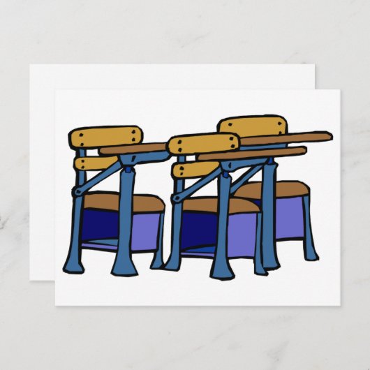 Carte Postale Bureaux pour étudiants (Devant / Derrière)