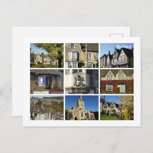 Carte Postale Burford (Devant / Derrière)