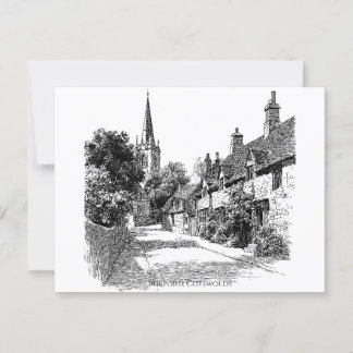 Carte Postale Burford Village Cotswolds