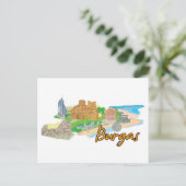 Carte Postale Burgas Bulgarie (Debout devant)