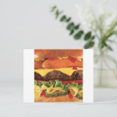 Carte Postale burger (Debout devant)