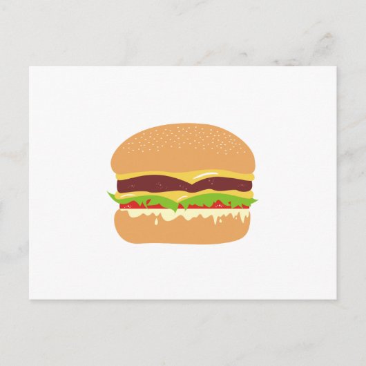 Carte Postale burger (Devant)