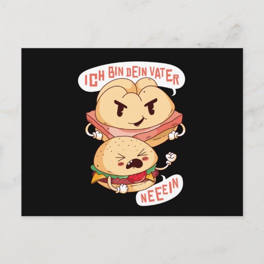 Carte Postale Burger de Leberkase (Devant)