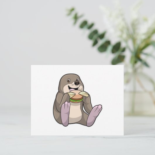 Carte Postale Burger du Restaurant Mole (Debout devant)