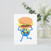 Carte Postale Burger Globe (Debout devant)