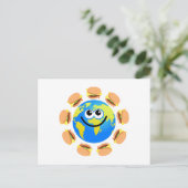 Carte Postale Burger Globe (Debout devant)