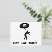 Carte Postale Burger Lover (Debout devant)
