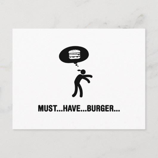 Carte Postale Burger Lover (Devant)