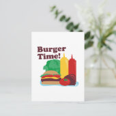 Carte Postale Burger Time ! (Debout devant)
