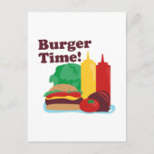 Carte Postale Burger Time ! (Devant)