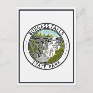 Carte Postale Burgess Falls State Park Tennessee Badge