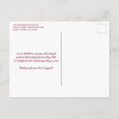 Carte Postale Burgundy Christian Graduation Proverbs 3 Photo (Dos)