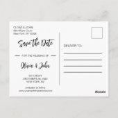 Carte Postale Burgundy Couple's Photo in Heart Frame Mariage (Dos)