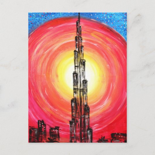 Carte Postale burj Dubaï (Devant)