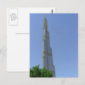 Carte Postale Burj Dubai, Tour de Dubaï, Burj Khalifa (Devant / Derrière)