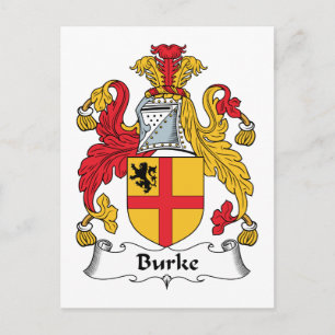 Carte Postale Burke Family Crest