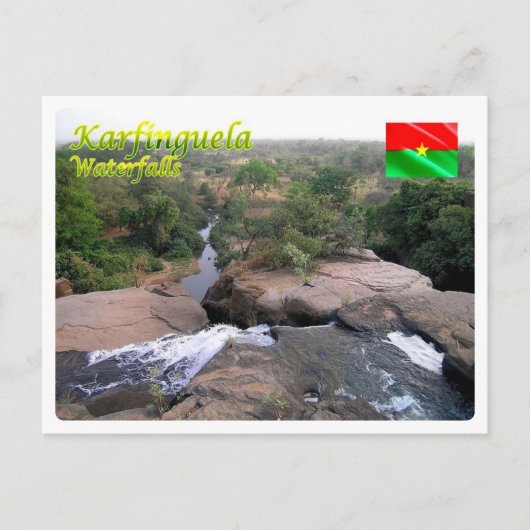 Carte Postale Burkina Faso - Cascades de Karfinguela - (Devant)